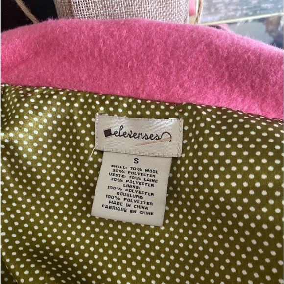 Elevenses at Anthropologie Wool Blend Cape Jacket Size Small - Picture 6 of 9